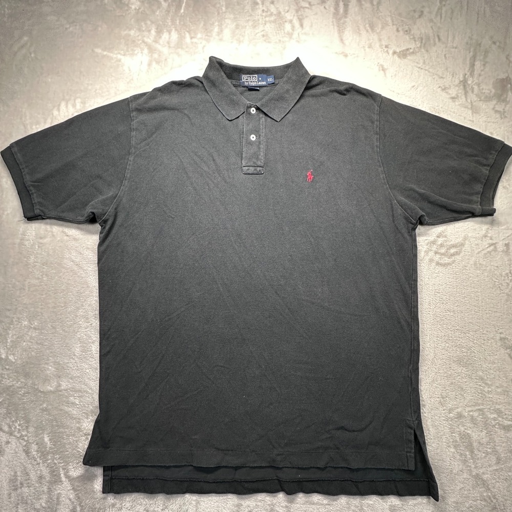 Polo Ralph Lauren Mens 2XL Black Short Sleeve Golf Tennis Polo Shirt